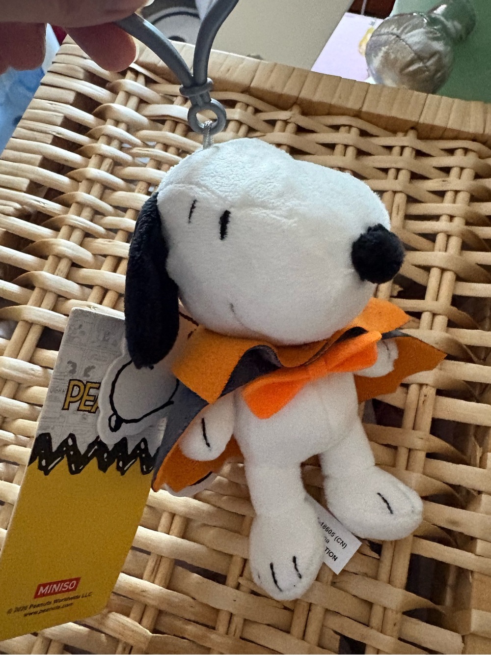 MINISO Snoopy Halloween Plush Keychain